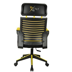 Xfly Plastik Ayaklı Oyuncu Koltuğu - Sarı File - 2395d0551