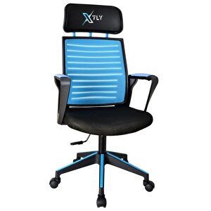 Xfly Plastik  Ayaklı Oyuncu Koltuğu - Mavi File - 2395d0542 Mavi