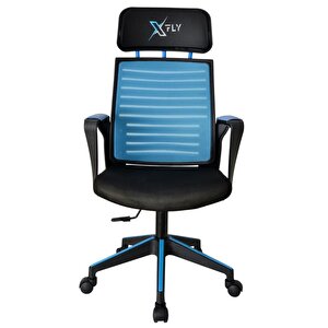 Xfly Plastik  Ayaklı Oyuncu Koltuğu - Mavi File - 2395d0542 Mavi