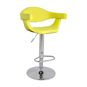Bürocci Olga Bar Taburesi- Sarı Deri-9524s0113 Sarı