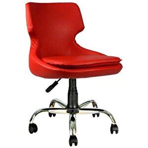 Bürocci Zaga Metal Ayaklı Çalışma Koltuğu-kırmızı-2023d0116 Kırmızı