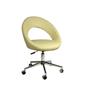 Bürocci Miranda Metal Ayaklı Çalışma Koltuğu-krem-2222k0115 Krem
