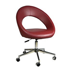 Bürocci Miranda Metal Ayaklı Çalışma Koltuğu-bordo-2222k0102 Bordo