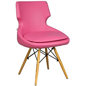 Bürocci Zaga Cafe Koltuğu-pembe Deri-2023g0120 Pembe