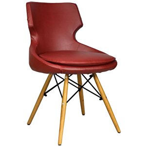 Bürocci Zaga Cafe Koltuğu-bordo Deri-2023g0102 Bordo