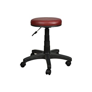 Bürocci Plastik Ayaklı Tabure-bordo-2999g0102 Bordo