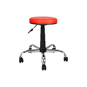 Bürocci Metal Ayaklı Tabure-kırmızı-2999d0116 Kırmızı