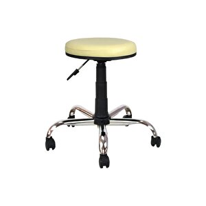 Bürocci Metal Ayaklı Tabure-krem-2999d0115 Krem