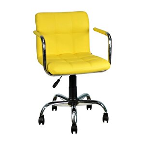 Bürocci Carla Çalışma Koltuğu-sarı Deri-9503d0113 Sarı