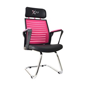 Xfly Metal Ayaklı Oyuncu Koltuğu - Pembe File - 2400j0545 Pembe