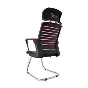 Xfly Metal Ayaklı Oyuncu Koltuğu - Pembe File - 2400j0545