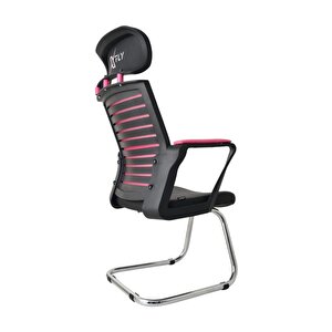 Xfly Metal Ayaklı Oyuncu Koltuğu - Pembe File - 2400j0545