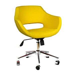 Bürocci Viva Metal Ayaklı Çalışma Koltuğu-sarı-2021a0113 Sarı