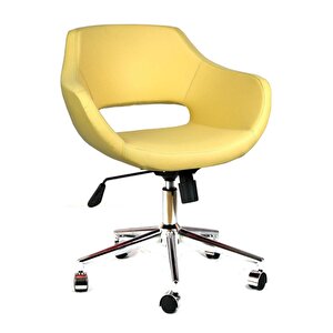 Bürocci Viva Metal Ayaklı Çalışma Koltuğu-krem-2021a0115 Krem