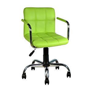 Bürocci Carla Çalışma Koltuğu-yeşil Deri-9503d0110 Yeşil