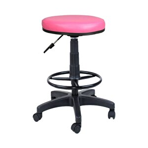 Bürocci Plastik Ayaklı Yüksek Tabure-pembe-2999u0120 Pembe