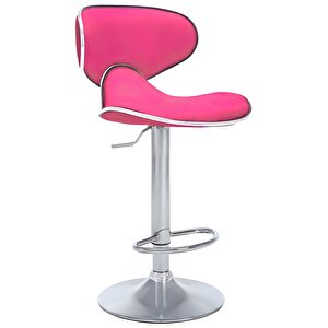 Bürocci Zen Bar Taburesi - Gül Kurusu Modern Deri Metal Ayaklı Yüksek Tezgah Sandalyesi - 9549s0490 Gül Kurusu