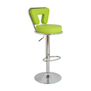 Bürocci Virago Bar Sandalyesi - Yeşil Deri - 9540s0110 Yeşil