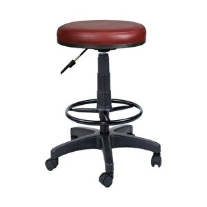 Bürocci Plastik Ayaklı Yüksek Tabure-bordo-2999u0102 Bordo