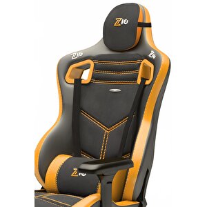 Zio Venom Xl Profesyonel Oyuncu Koltuğu - Antrasit / Turuncu - Visco Oturak, 4d Kol, Ayak Uzatma