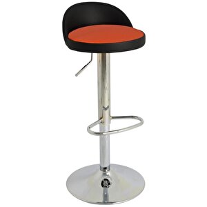 Bürocci Jack Bar Sandalyesi - Turuncu Deri - 9560s0123 Turuncu