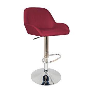 Bürocci Texas Bar Taburesi - Bordo Deri - 9506s0102 Bordo