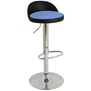 Bürocci Jack Bar Sandalyesi - Mavi Deri - 9560s0119 Mavi