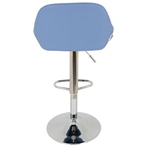 Bürocci Texas Bar Taburesi - Mavi Deri - 9506s0119