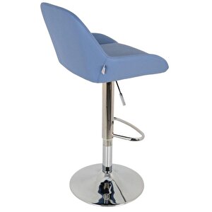 Bürocci Texas Bar Taburesi - Mavi Deri - 9506s0119