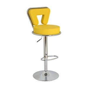 Bürocci Virago Bar Sandalyesi - Sarı Deri - 9540s0113 Sarı