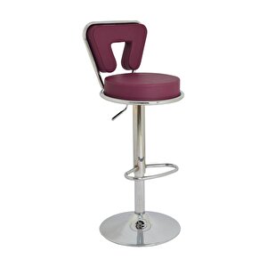 Bürocci Virago Bar Sandalyesi - Mor Deri - 9540s0124 Mor