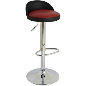 Bürocci Jack Bar Sandalyesi - Bordo Deri - 9560s0102 Bordo