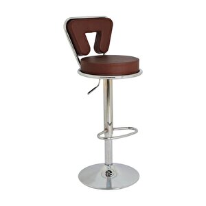 Bürocci Virago Bar Sandalyesi - Kahverengi Deri - 9540s0121 Kahverengi