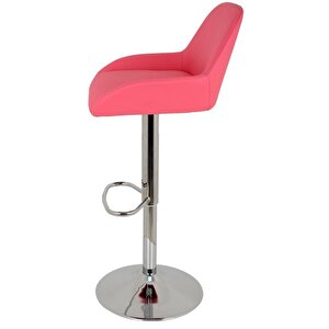 Bürocci Texas Bar Taburesi - Pembe Deri - 9506s0120