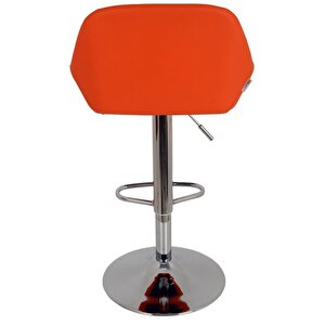 Bürocci Texas Bar Taburesi - Turuncu Deri - 9506s0123