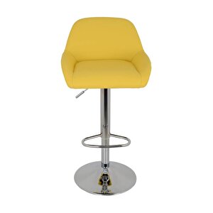 Bürocci Texas Bar Taburesi - Sarı Deri - 9506s0113 Sarı