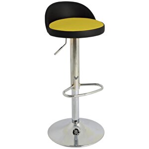Bürocci Jack Bar Sandalyesi - Sarı Deri - 9560s0113 Sarı
