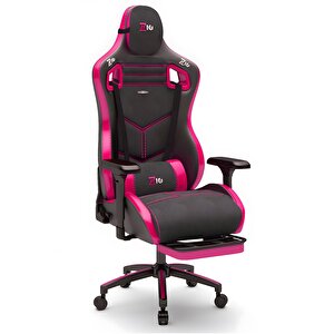 Zio Venom Xl Profesyonel Oyuncu Koltuğu - Antrasit / Pembe - Visco Oturak, 4d Kol, Ayak Uzatma