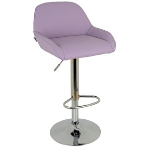 Bürocci Texas Bar Taburesi - Lila Deri - 9506s0114 Lila