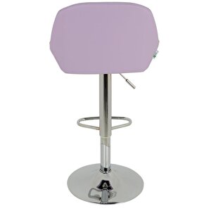 Bürocci Texas Bar Taburesi - Lila Deri - 9506s0114 Lila