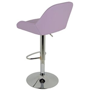 Bürocci Texas Bar Taburesi - Lila Deri - 9506s0114