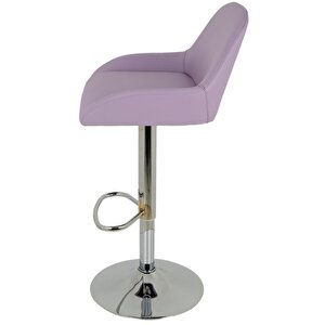 Bürocci Texas Bar Taburesi - Lila Deri - 9506s0114