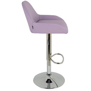 Bürocci Texas Bar Taburesi - Lila Deri - 9506s0114