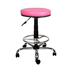 Bürocci Metal Ayaklı Yüksek Tabure-pembe-2999t0120 Pembe