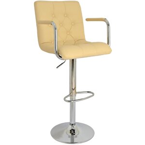 Bürocci Helen Bar Sandalyesi-krem-9519q0115 Krem