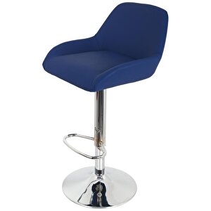 Bürocci Texas Bar Taburesi - Lacivert Deri - 9506s0103 Lacivert