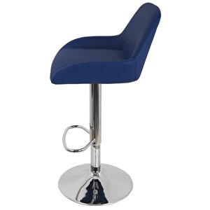 Bürocci Texas Bar Taburesi - Lacivert Deri - 9506s0103