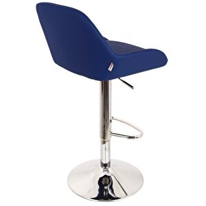 Bürocci Texas Bar Taburesi - Lacivert Deri - 9506s0103