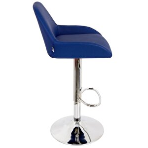 Bürocci Texas Bar Taburesi - Lacivert Deri - 9506s0103