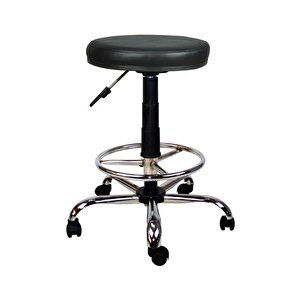 Bürocci Metal Ayaklı Yüksek Tabure-siyah-2999t0101 Siyah